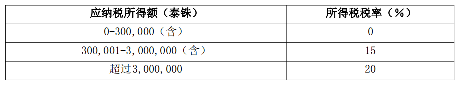 泰国中小企业缴税